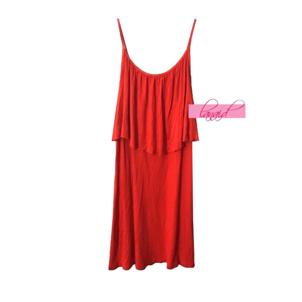 Ella Moss Ruffle Sleeveless Stretch Sundress Mini - Picture 2 of 5